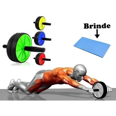 Imagem de Roda Aparelho Abdominal Lombar Exercícios abdomen academia-Unissex