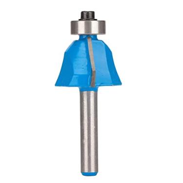 Imagem de Ferramenta de Broca de Fresa, Broca de Fresa Chanfrada de 45 Graus 1/4 pol. Haste Redonda Chanfro Chanfrado Cortador de Madeira Fresa para Formação de Borda Chanfrada (1/4 * 5/8)