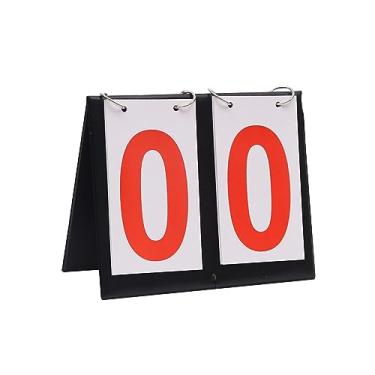 Imagem de UGPLM Score Flipper Tabletop Scoreboard Score Counter 0-99 Scorekeeper Flip Score Keeper para esportes ao ar livre, basquete, bola de pingue-pongue, BRANCO