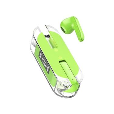 Imagem de CIADAZ Fone de ouvido BT sem fio transparente semi-intra-auricular de baixa potência TM50 rosa