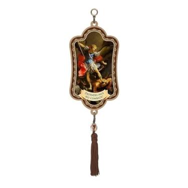 Imagem de Escapulário Adorno De Porta São Miguel Arcanjo com Pompom