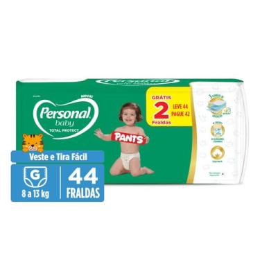 Imagem de Personal Fralda Baby Total Protect Pants Grande, 44 Unidades
