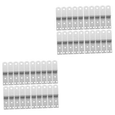 Imagem de Gadpiparty 40 Peças porta-retratos em forma de z clipes de fundo de moldura de imagem z clipes para mesa molduras clipes z suspensórios de porta-retratos mobiliário suporte hardware ferro