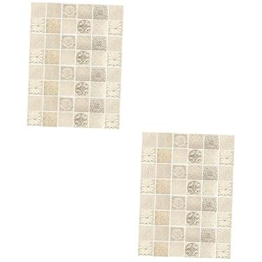 Imagem de HEMOTON 96 Peças Adesivos De Parede De Azulejo Suprimentos Domésticos Adesivo De Azulejo Removível Adesivos De Azulejo Adesivos Impermeáveis Decoração Padronizar Pvc Produtos Para o Lar
