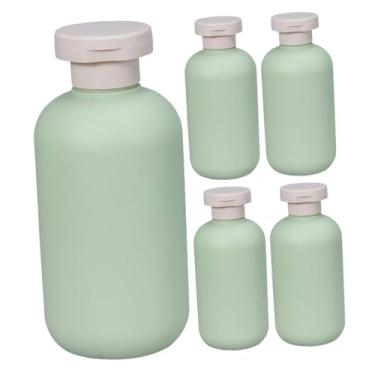 Imagem de Housoutil 5 Unidades garrafa de shampoo recarregável recipientes de tamanho de viagem xampu dispensador de enxaguatório bucal frascos de shampoo vazios frasco de loção líquido