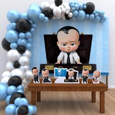 Imagem de Kit Decoração Festa de Aniversário Infantil O Poderoso Chefinho Cabelo Preto