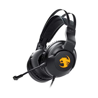 Imagem de ROCCAT Elo 7.1 USB PC Gaming Headset, Som Surround com iluminação AIMO RGB, Fones de ouvido com fio, microfone destacável com cancelamento de ruído, leve, drivers de 50 mm, preto