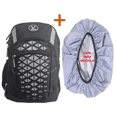 Imagem de Mochila C/ Faixa Reflexiva Notebook 17 Polegada + Capa T305