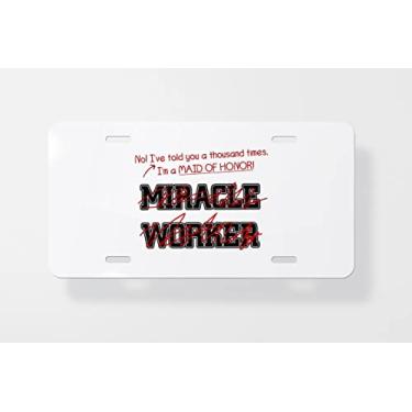 Imagem de Capa para placa de licença Maid of Honor Worker – Capa para placa de carro – Capa para placa de carro 15 x 30 cm