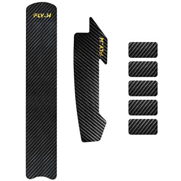 Imagem de FLY_H Fita adesiva de proteção de quadro de bicicleta Fita de proteção de corrente de bicicleta Protetor de corrente de bicicleta Adesivos de proteção de tinta de bicicleta Proteção de cabo de bicicleta Adesivo decorativo Proteção contra arranhões e impactos