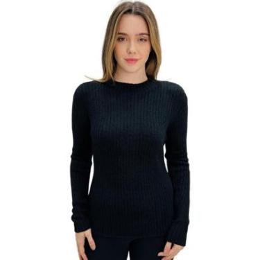 Imagem de Blusa Alpelo Lã Gola Alta Manga Longa Feminina-Feminino