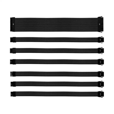Imagem de Kit de Cabo Extensor Sleeved para Fonte Universal Cooler Master Preto BK GL 30 CM - CMA-NEST16XXBK1-