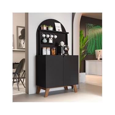 Imagem de Cantinho do Café Artely Viena com 2 portas e 3 prateleiras – 80cm de largura