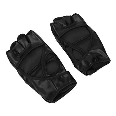 Imagem de Luva de taekwondo de mão meio dedo seguro alça de pulso ajustável luva de boxe para saco de pancadas luvas de boxe (Por isso)