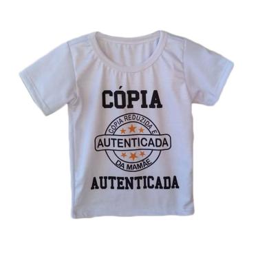 Imagem de Camiseta infantil masculina cópia da mamãe-Masculino