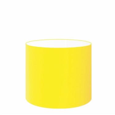 Imagem de Cúpula Abajur Cilíndrica Cp-7016 Ø35x30cm Amarelo