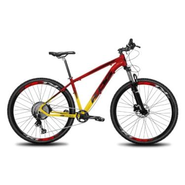 Imagem de Bicicleta Aro 29 MTB KOG 12 Velocidades Freios Hidráulicos,21,Vermelho Amarelo Degradê