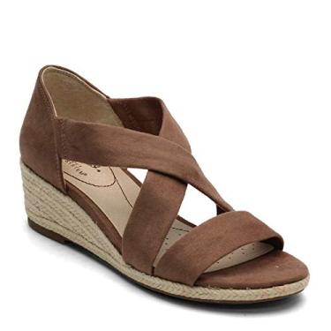 Imagem de LifeStride Sandália feminina Siesta Espadrille Wedge, Cogumelo, 36