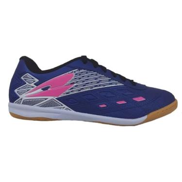 Imagem de Chuteira Futsal Dray Topfly 384 Feminino Azul Marinho/Pink