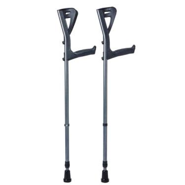 Imagem de Muleta Ortopédica Canadense Adulto Fixa Alumínio Ajustável 9 Regulagens Mobilidade PAR 100kg