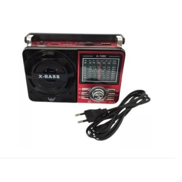 Imagem de Rádio Portátil De Mão Com Saída De Fone Am/fm/sw1/sw2 + Bateria 1.5V -