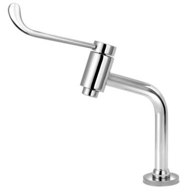 Imagem de Torneira Clinica Hospitalar Mesa Alavanca Cotovelo Bica Baixa Metal  -