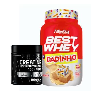 Imagem de Best Whey (900g) Atlhetica Nutrition - Dadinho + Creatina 100% Pure - 