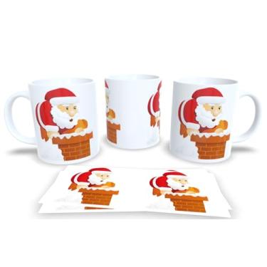 Imagem de Canecas de Porcelana Branca Personalizadas Papai Noel 7 (Mod.138)