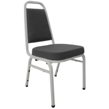 Imagem de Cadeira Empilhável para Auditórios Linha Hotel Plus Preto - Design Off