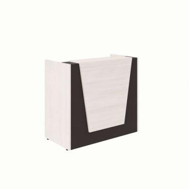 Imagem de Balcão de Atendimento Recepção Carvalho Berlin e Preto 120 cm - GEBBWE