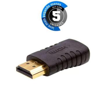 Imagem de Kit 5 Adaptadores Hdmi Para Mini Hdmi - Cirilo Cabos