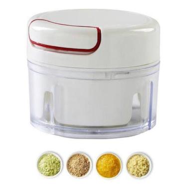 Imagem de Mini processador Manual De Alimentos 3 Lâminas C/anti Deslizante - AIQ