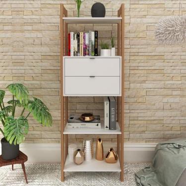 Imagem de Estante para Livros 2 Gavetas Em Cima 185cmx65cm Haia Yescasa