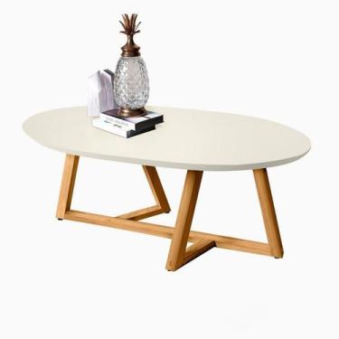 Imagem de Mesa de Centro Classic Oval Tebarrot - Ofertamo, Off White