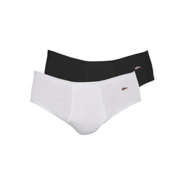 Imagem de Kit com 2 Cuecas Slip Zorba com Abertura 172 Colorido, Preto, GG