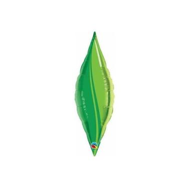 Imagem de Balão de Festa Microfoil 27" 68cm - Taper Green Leaf - 1 unidade - Qua