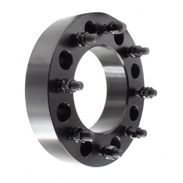 Imagem de Wheel Accessories Parts 1 peça espaçadores de roda de aço 8 em 200 mm 8 x 200 mm 2,00 polegadas de espessura M14 x 1,5 14 x 1,5 rosca parafuso prisioneiro serve para 2019+ Ram 3500 2003+ Ford F350