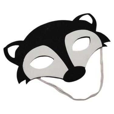 Imagem de Kit 05 Máscaras Fantasia Infantil Animais da Floresta Gambá - MIMO SHO