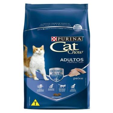 Imagem de Ração Nestlé Purina Cat Chow para Gatos Adultos sabor Peixe - 10,1kg