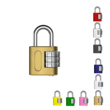 Imagem de Cadeado Segredo Senha Pequeno 25m Stam Malas, Bolsas, E Armários, 25mm