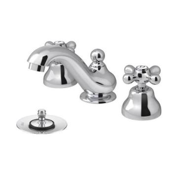 Imagem de Misturador Lavatório Mesa Bica Média Deca Belle Epoque Cromado - 1876C