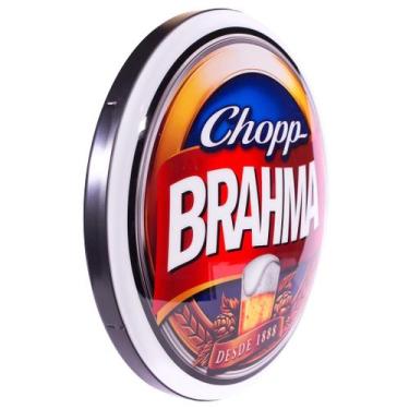 Imagem de Luminoso de Parede Cerveja Brahma Chopp Retrô Vintage Bar, Garagem, Ch