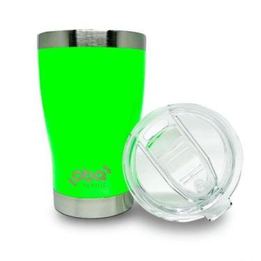 Imagem de Copo Térmico com Tampa 473ml Neon Inox 18/8 melhor do mercado - Oba Te
