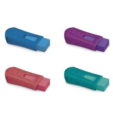 Imagem de Apontador com Borracha FC Mix Glitz Faber-Castell, Vermelho