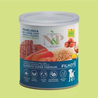 Imagem de N&p panelinha de carne com arroz e legumes natural prime cães filhotes