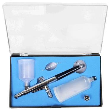 Imagem de Aerografo dupla ação 02 copos bico 0,3 mm wws profissional mod w050f -