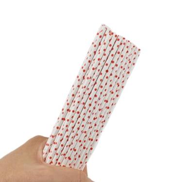 Imagem de HAHIYO Palitos de pirulito de papel de 15 cm com ponto rosa, 70 unidades – palitos versáteis para bolo, palitos de petisco, palitos de maçã, doces para chocolate duro, doces e artesanato festivo