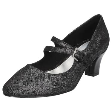 Imagem de Easy Street Meryl Pump feminino, Renda preta, 6.5 X-Wide