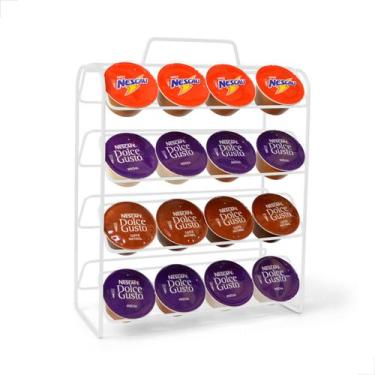 Imagem de Suporte Porta 32 Cápsulas Dolce Gusto Branco - Plug Lar
