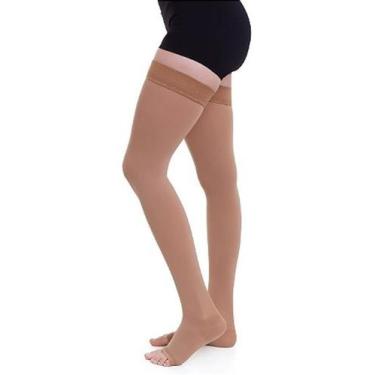 Imagem de Meia 7/8 Venosan Ultraline 4000 20-30mmHg Pé Aberto Bege, XG